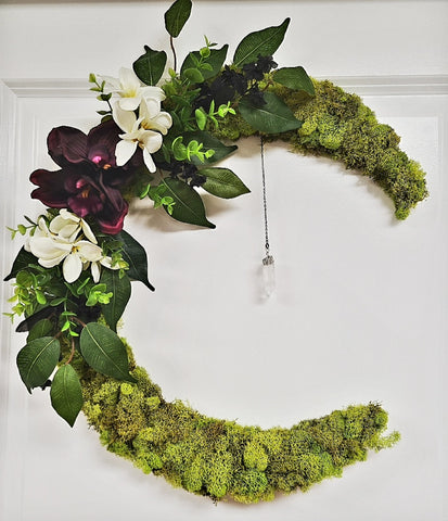 Moon Wreath - Burgundy Bloom