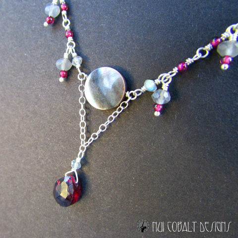 Dark of the Moon Necklace - Nui Cobalt Designs - 1