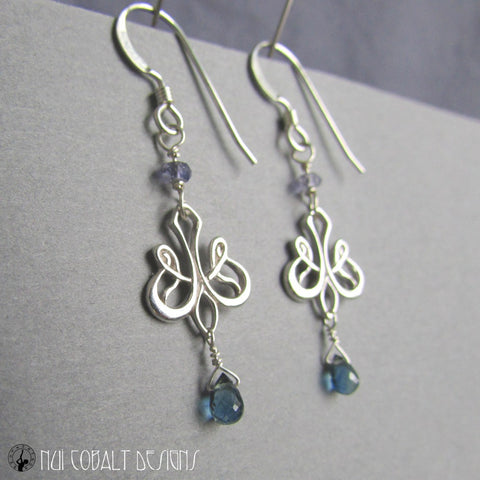 A Dream in Winter Earrings - Nui Cobalt Designs - 1
