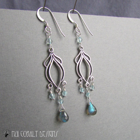 Grand Pas de Deux Earrings - Nui Cobalt Designs - 1