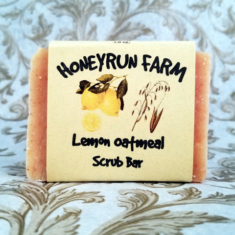 Lemon Oatmeal Scrub Bar